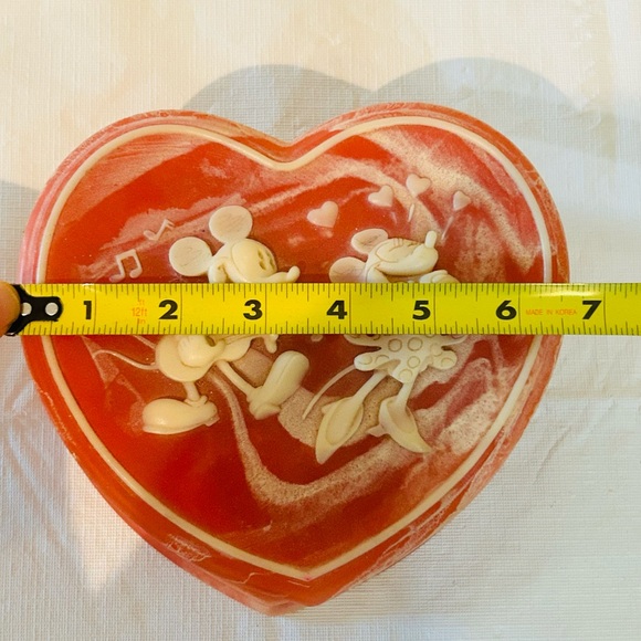 Vintage Disney Mickey & Minnie Incolay Soapstone Jewelry Trinket Box 6.5” - Picture 9 of 12